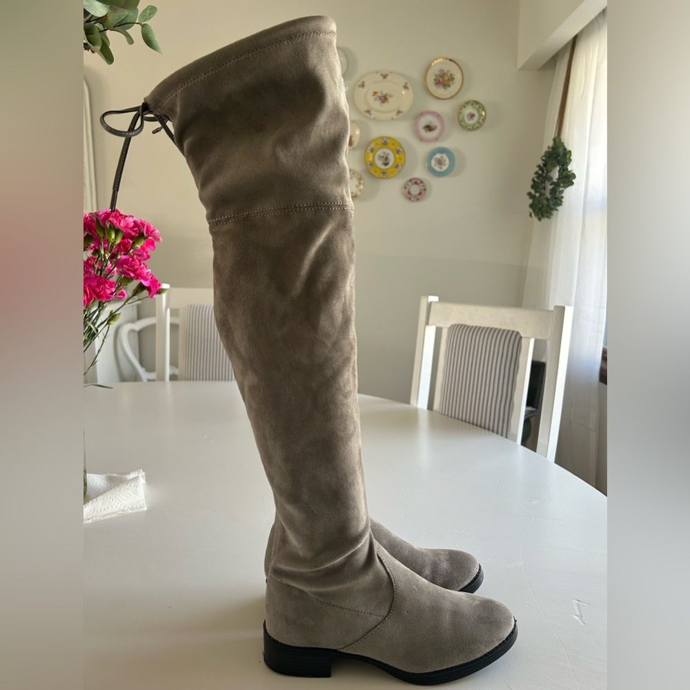 Sam Edelman Circus Over the Knee Gray Boots
